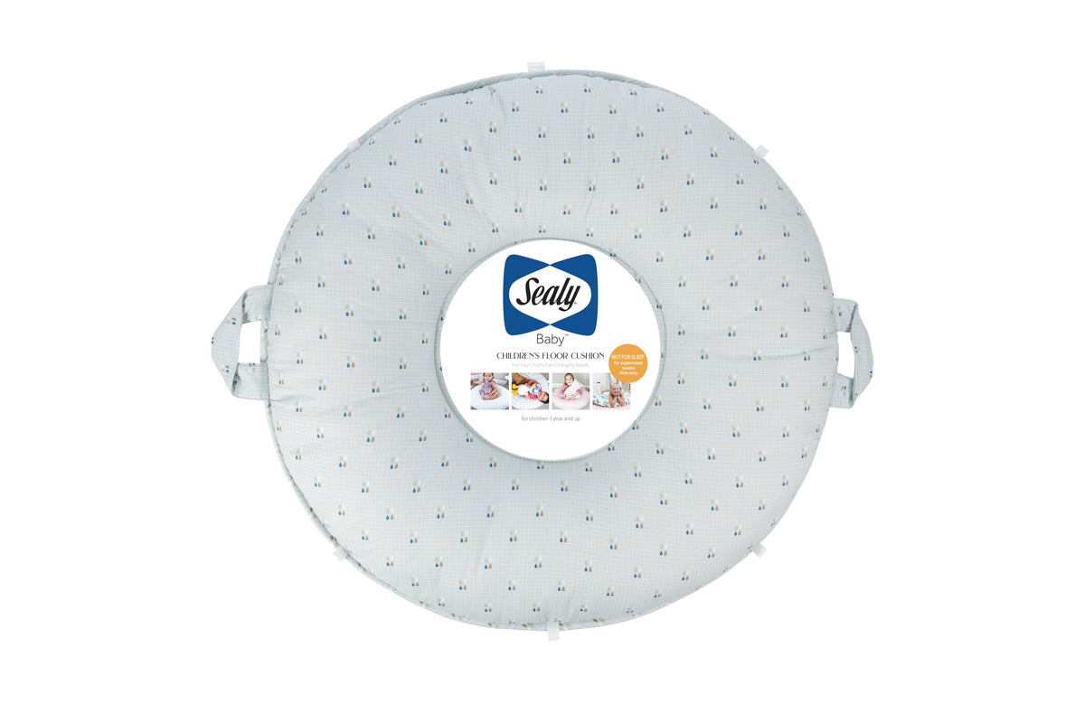 Sealy Children&#39;s Floor Cushion - Drops and Robin Blue