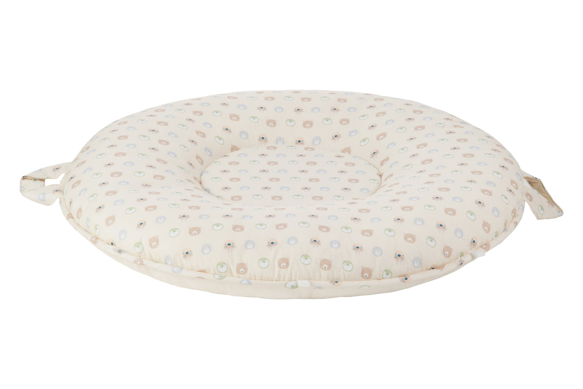 Sealy Children&#39;s Floor Cushion - Animal Faces and Beige