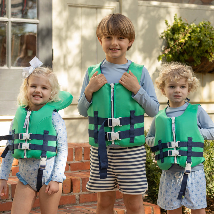 Green USCG Life Jacket (50-90 lbs)