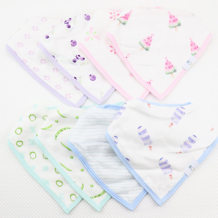 Bestselling Muslin & Terry Cloth Bib Set