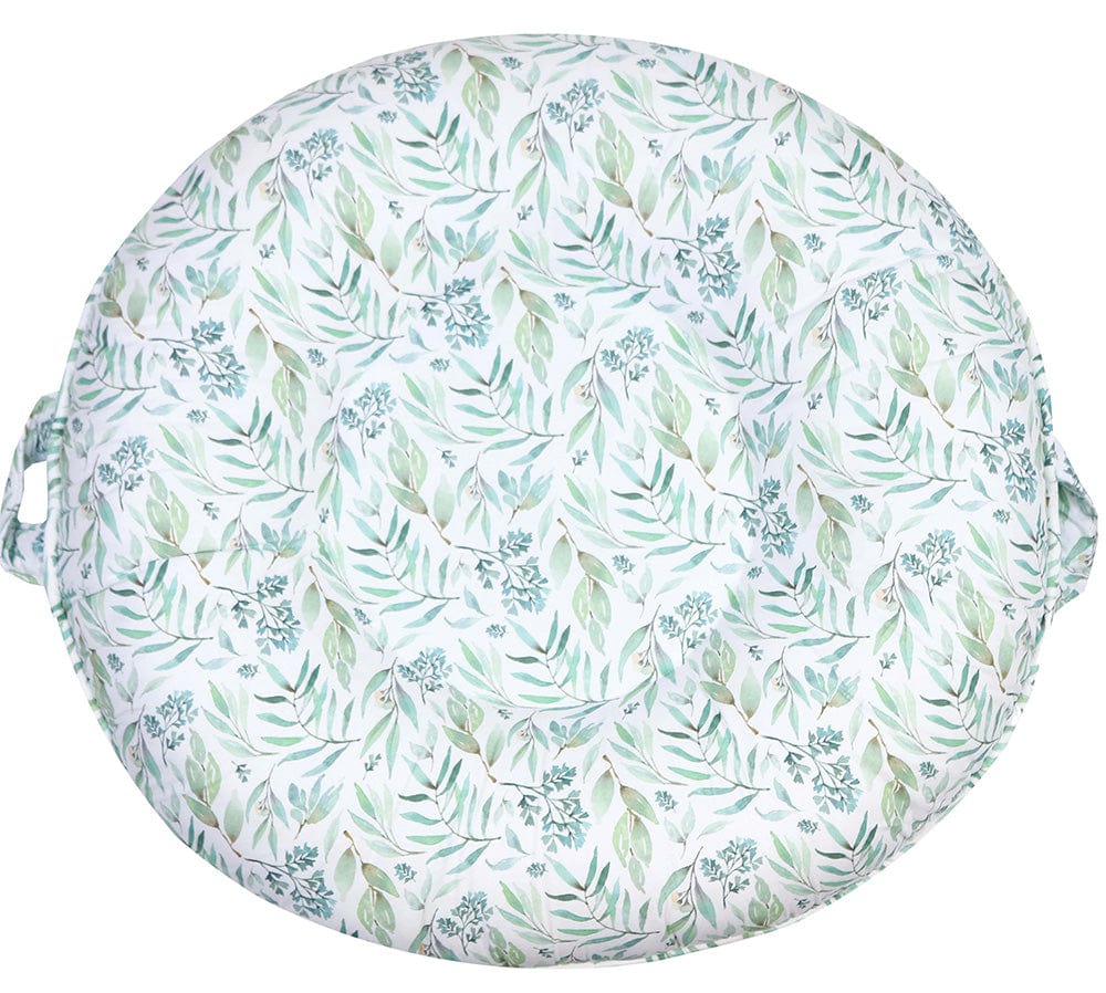 Pello Baby Round Floor Pillow Basil Mint Floor Pillow