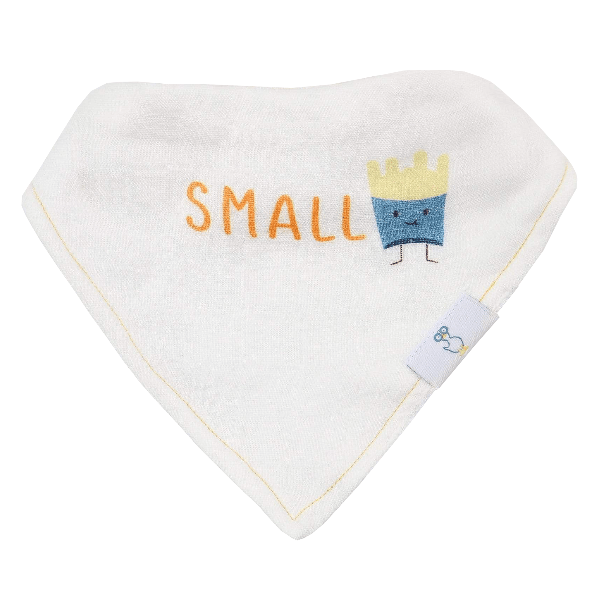 Small Fry and Burgers and Fries 2 Pack Muslin Terry Cloth Bib Set