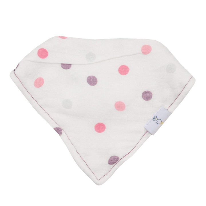 Goosewaddle 2 PK Muslin & Terry Cloth Bib Set Mom/Dots