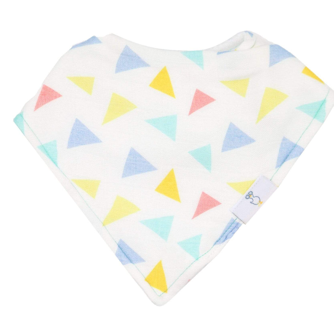 Goosewaddle 2 PK Muslin & Terry Cloth Bib Set Sister/Triangles