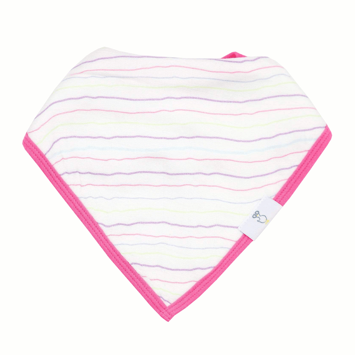 Goosewaddle 2 PK Muslin & Terry Cloth Bib Set Stripes/Stars