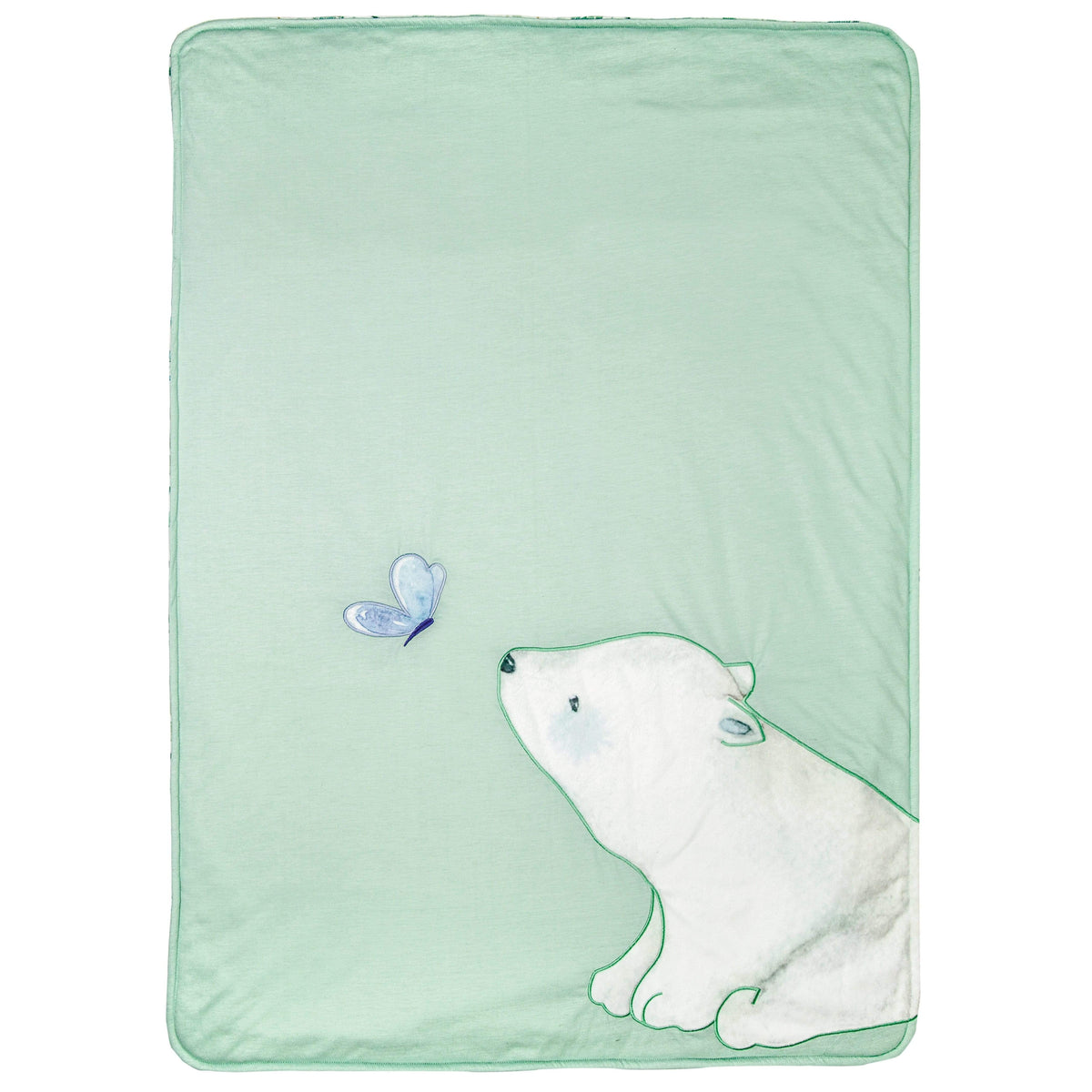 Goosewaddle Basil Bear Appliqué Baby Blankets