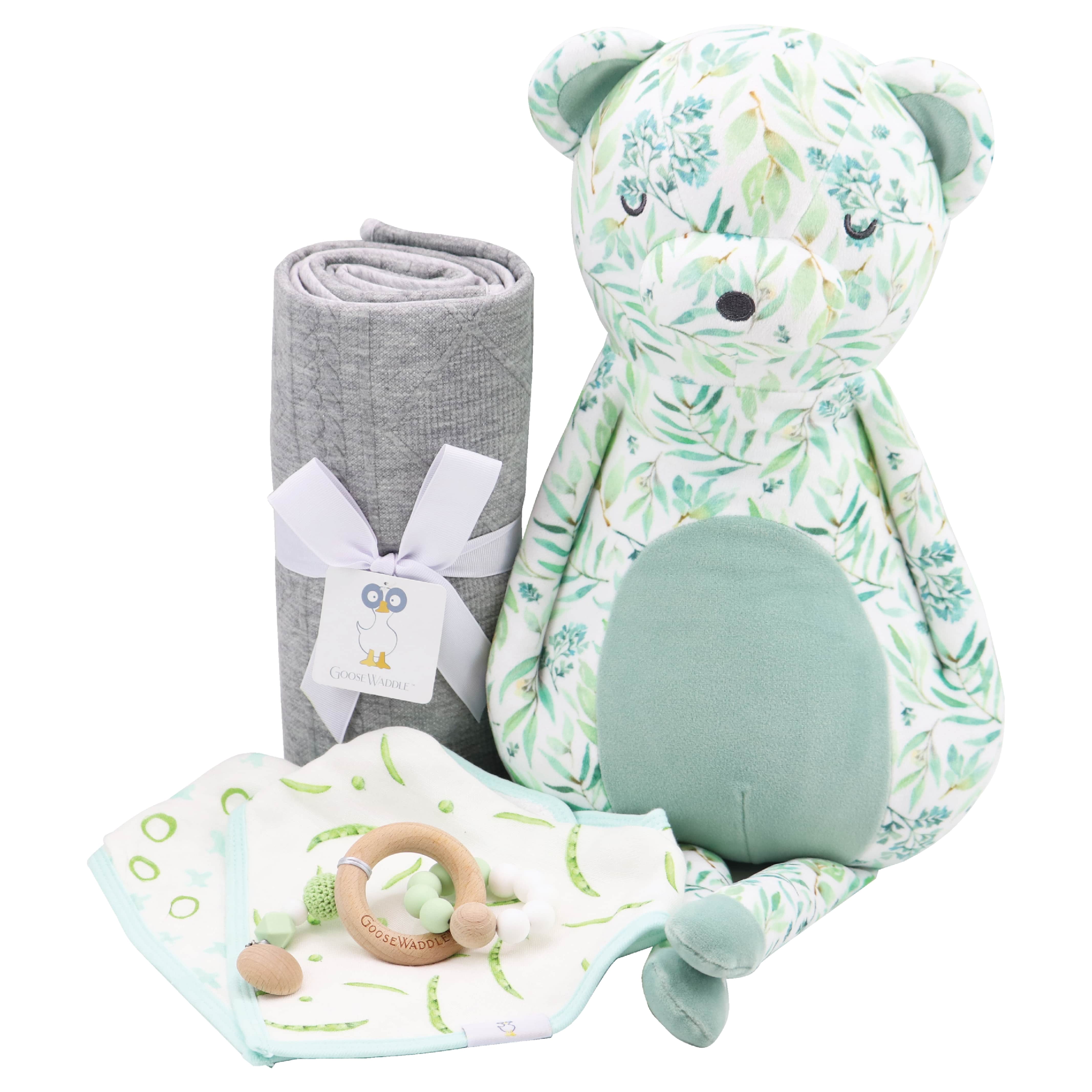 Green and blue teddy bear bundle , - green teddy