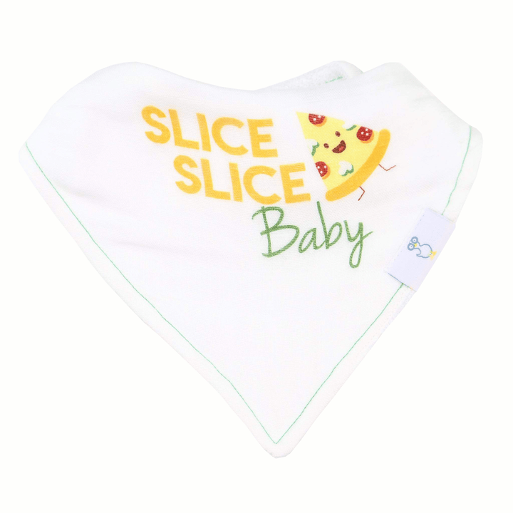 Goosewaddle bibs 2 Pack Muslin & Terry Cloth Bib Set Slice Slice Baby