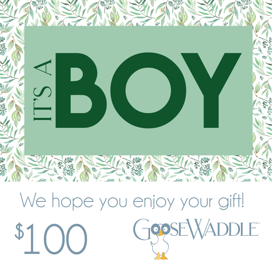 Goosewaddle Gift Card $100.00 USD It&#39;s a Boy Gift Card