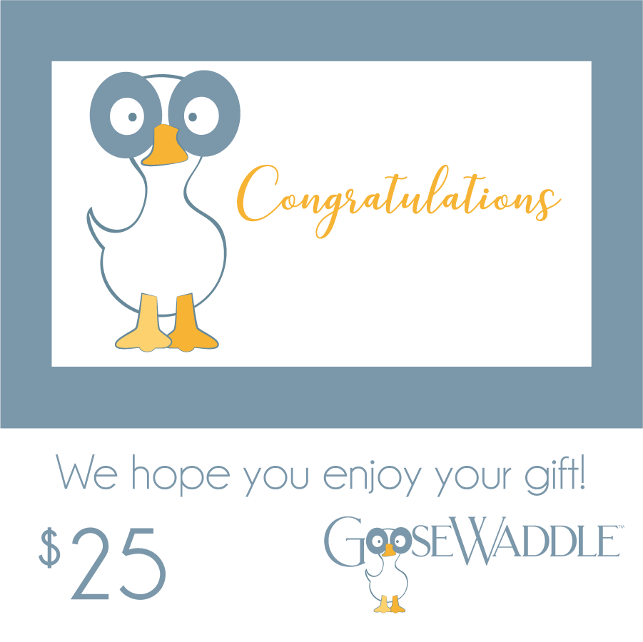 Gift Card - Congratulations - Goosewaddle® | Newborn Baby Blankets