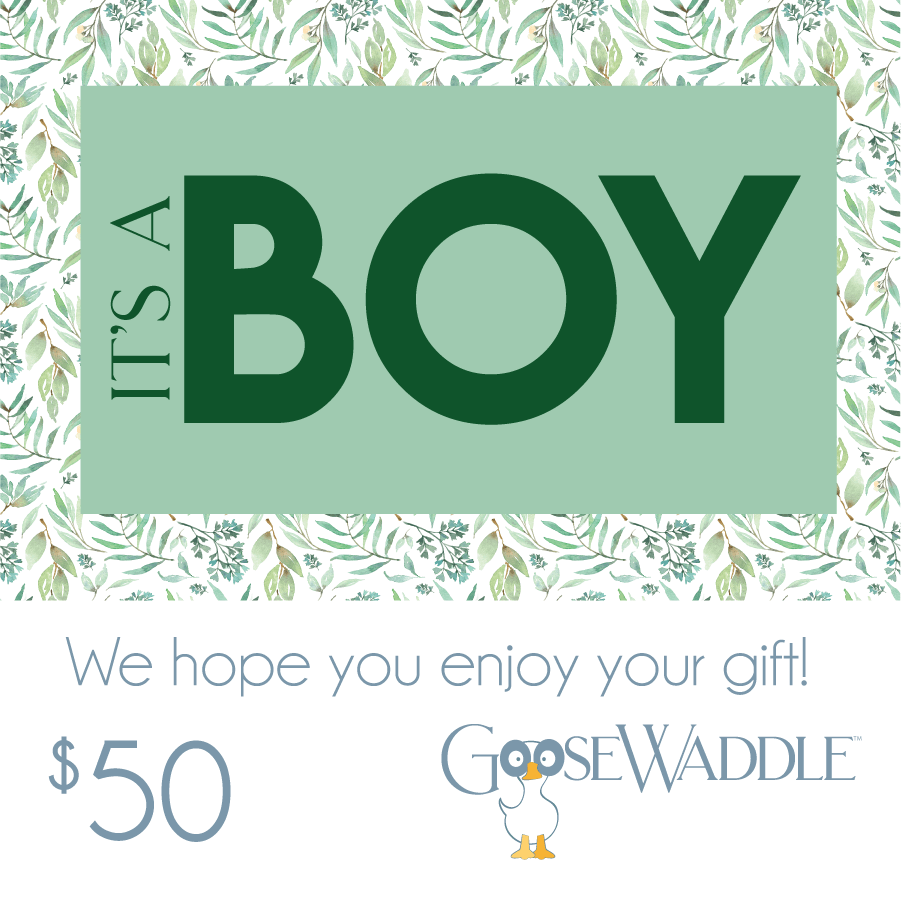 Goosewaddle Gift Card $50.00 USD It&#39;s a Boy Gift Card
