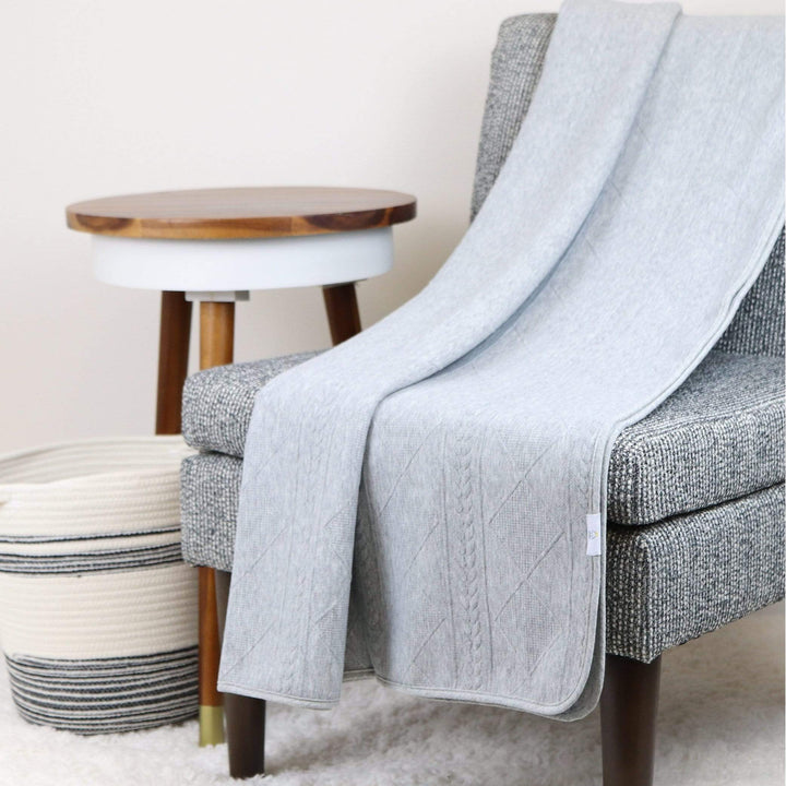 GooseWaddle Gray Knit Throw - 50"x60"