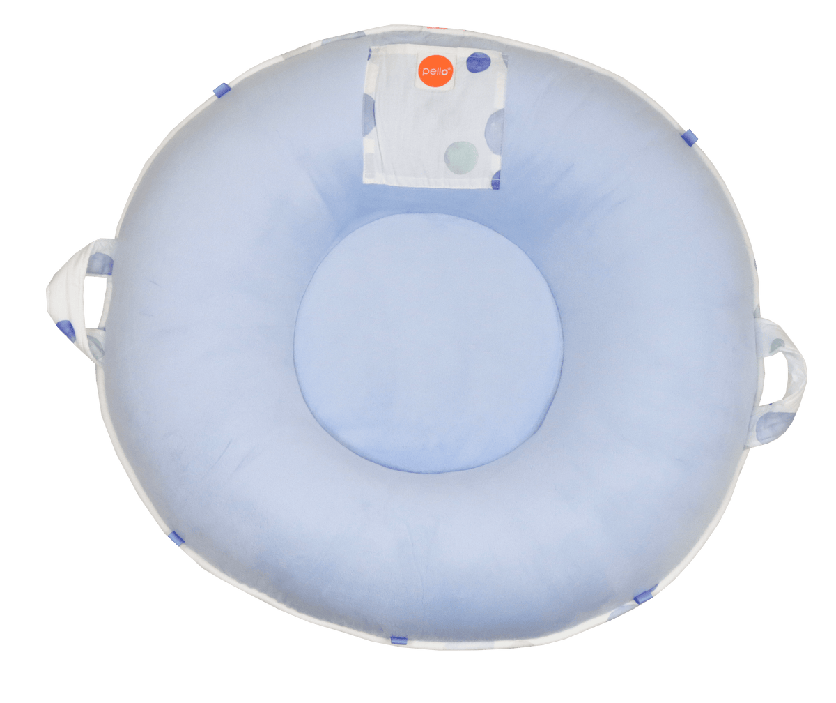 GooseWaddle® Oxford Blue Infant Floor Pillow