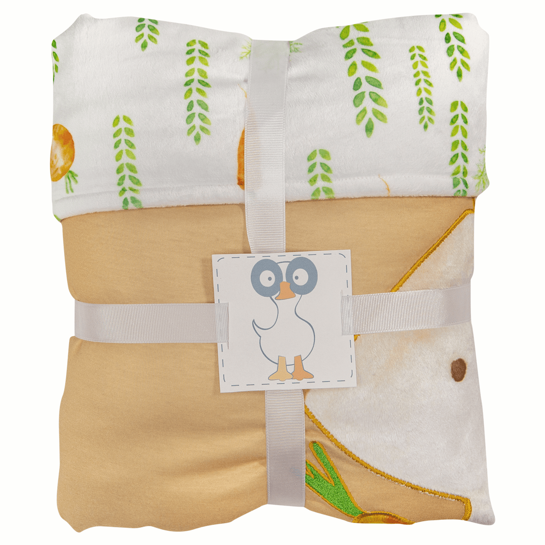 Goosewaddle Parsnip Bunny Appliqué Baby Blanket