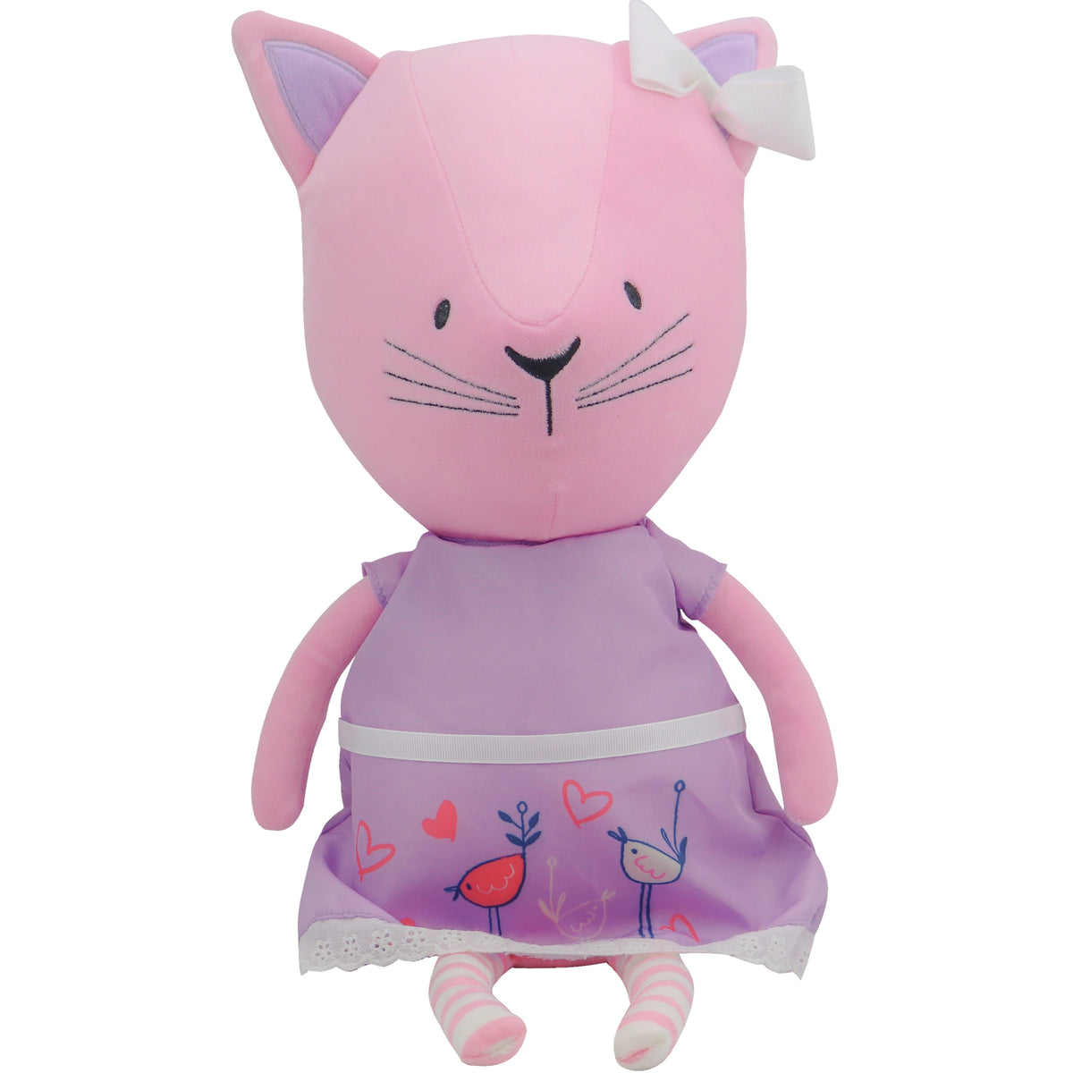 Goosewaddle Plush Lucy Kitty Plush Doll with Dress