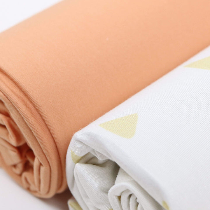 GooseWaddle Tan & Terra Cotta Swaddle Blanket 2 Pack