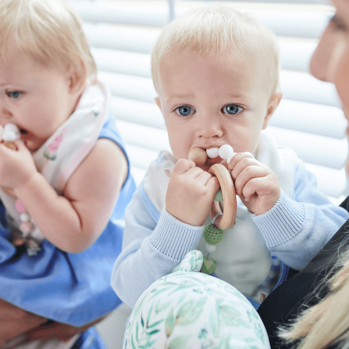 Goosewaddle Teether Wooden and Silicone Teether - Mint