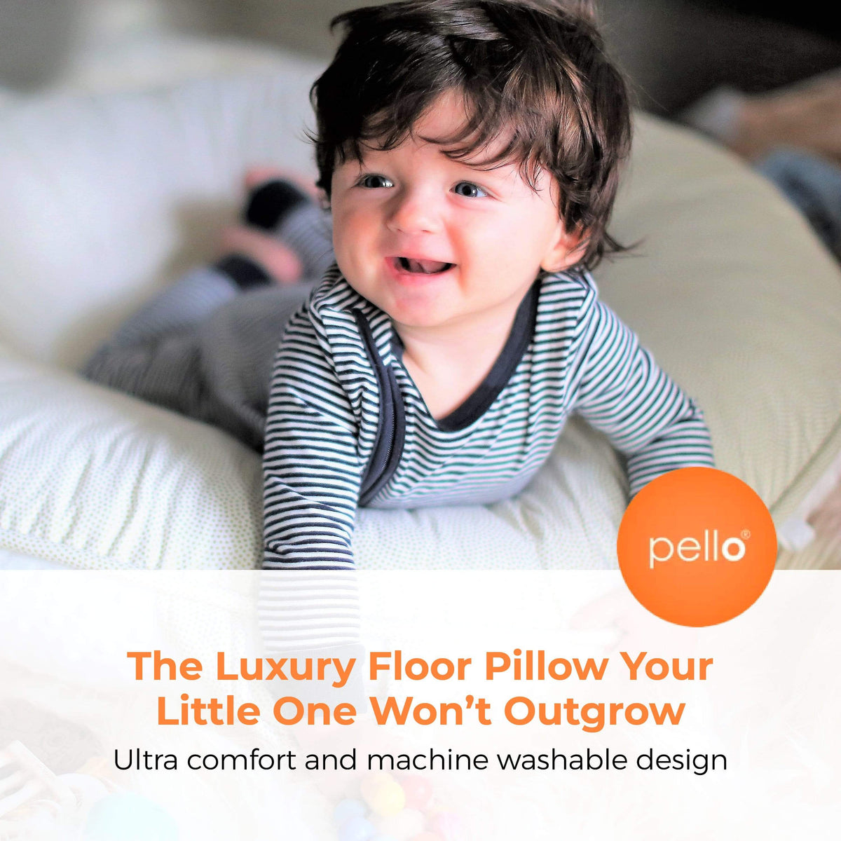 Pello Baby Nora Rosewater Floor Pillow
